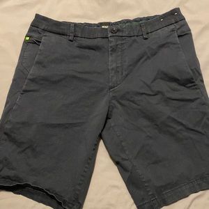 Mens Hugo Boss Navy Khaki Shorts